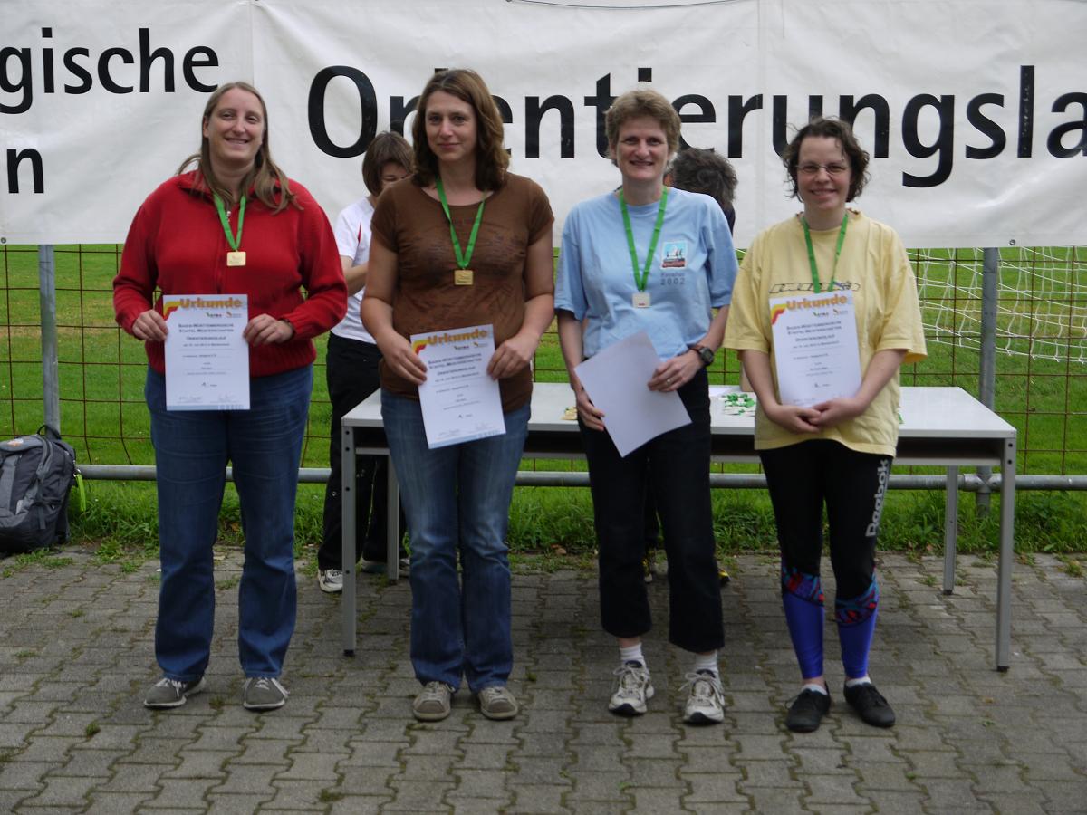 Kristine und Verena bei der Siegerehrung